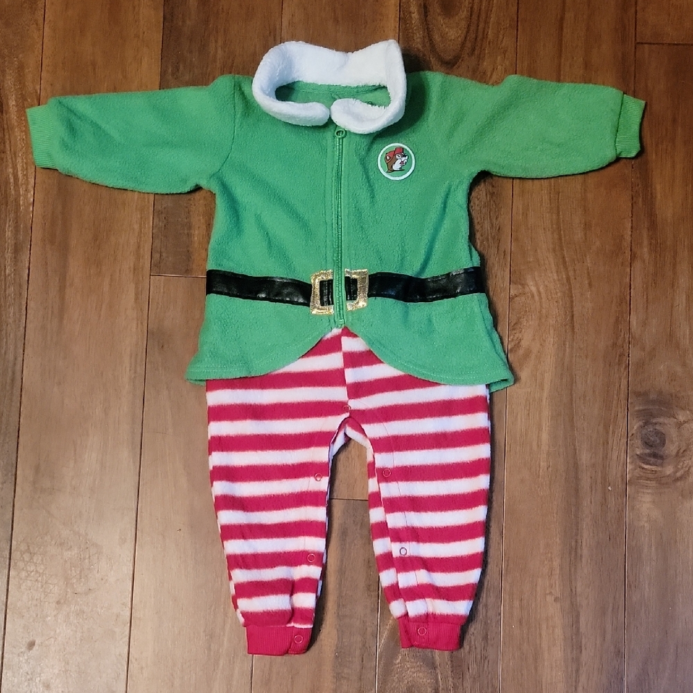 Buc-ee's Christmas Elf Onesie (Infant 9M-12M
